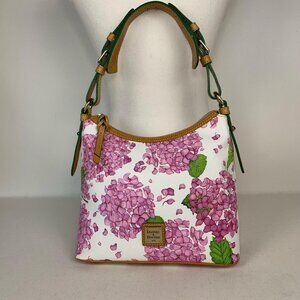 Dooney & Bourke Preppy Floral Shoulder Bag - Chic Pink Print with Adjustable Str